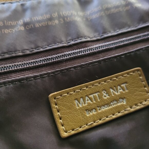 Matt & Nat Minka Vegan Leather Bag - Khaki - Picture 11 of 13